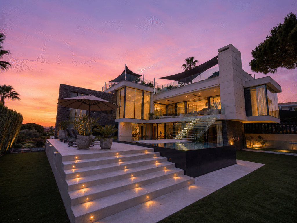 Contemporary Five-Bedroom Villa with Panoramic Sea Views in Vale do Lobo